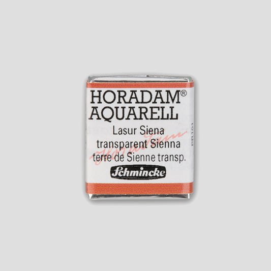 Schmincke Horadam Aquarelverf 653 Transparent Sienna half pan 1