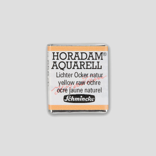 Schmincke Horadam Aquarelverf 656 Yellow Raw Ochre half pan 1