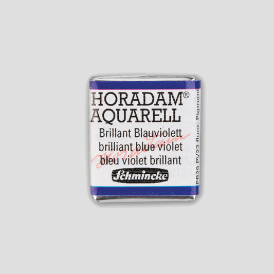 Schmincke Horadam Aquarelverf 910 Brilliant Blue Violet half pan 2