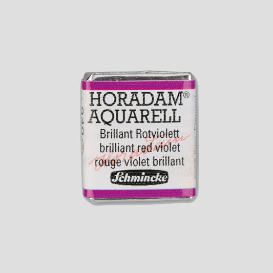 Schmincke Horadam Aquarelverf 940 Brilliant Red Violet half pan 2