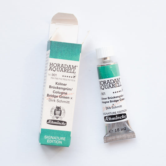Schmincke Horadam Aquarelverf 901 Cologne Bridge Green 15ml Signature Edition