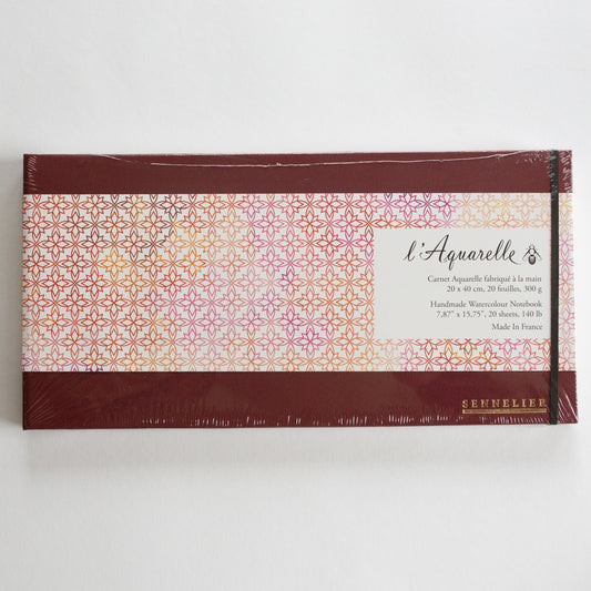 Sennelier Watercolor Book 20x40cm 300g 20 sheets