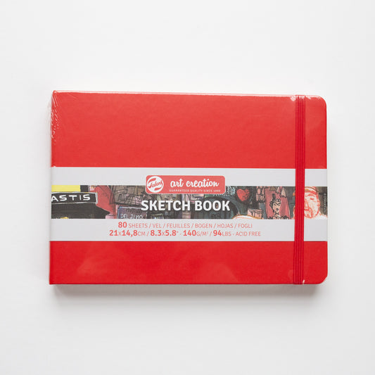 Talens Schetsboek Rood 14.8x21 cm 140g