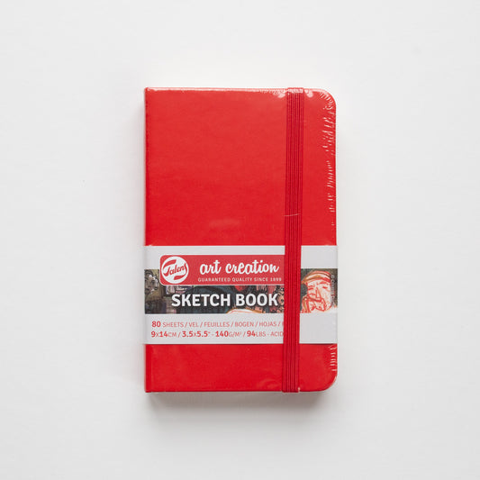 Talens Schetsboek Rood 9x14 cm 140g