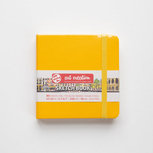 Talens Schetsboek Goudgeel 12x12 cm 140g