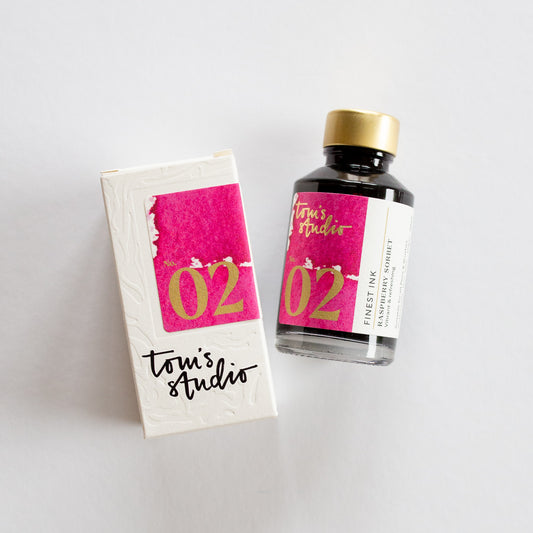 Tom's Studio Fountain Pen Ink 02 Raspberry Sorbet