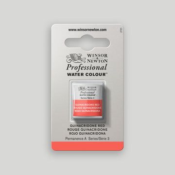 Winsor & Newton Professional Water Color half pan Quinacridone Red 3