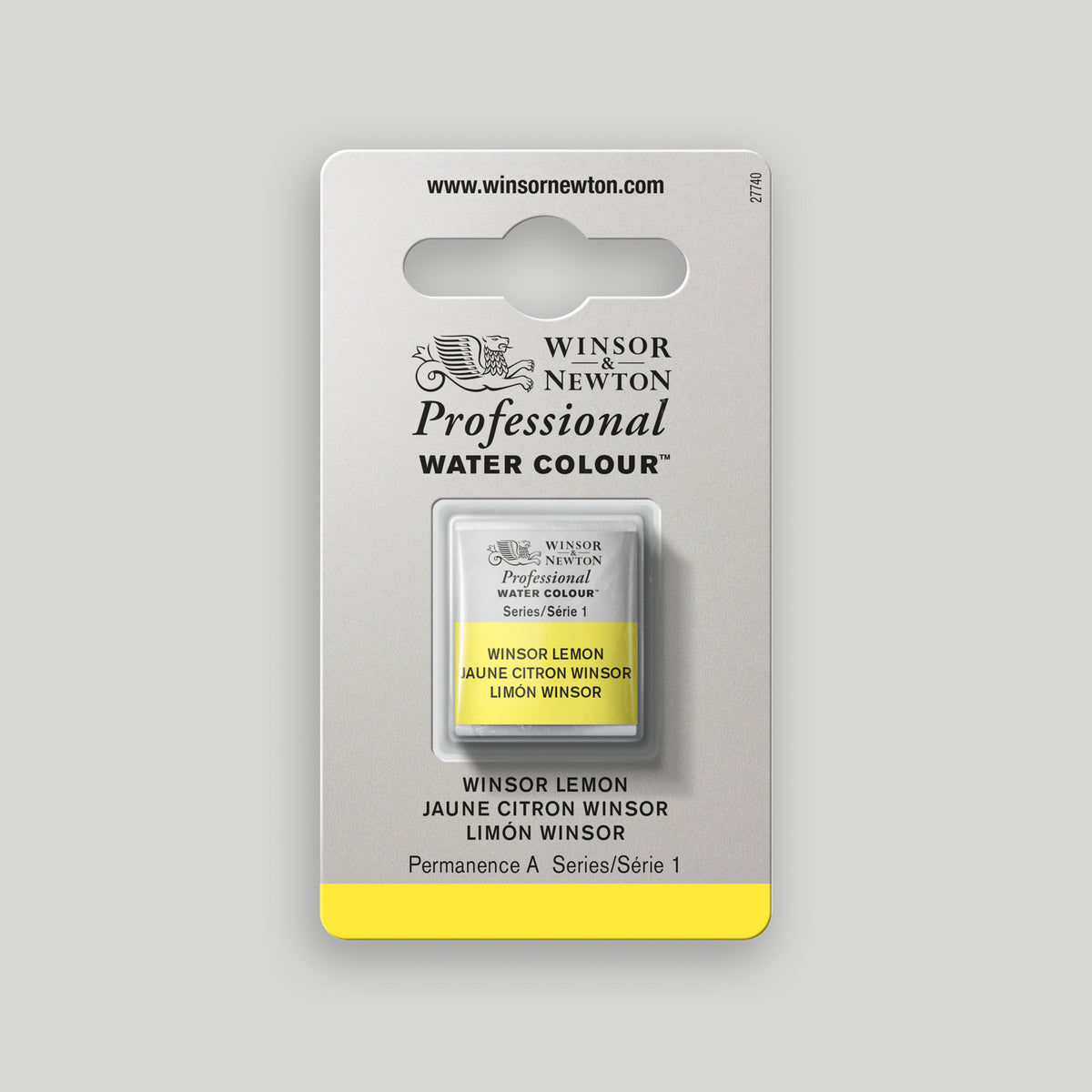 Winsor & Newton Professional Water Colour half pan Winsor Lemon 1