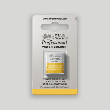 Winsor & Newton Professional Water Color half pan Yellow Ocher Light 1