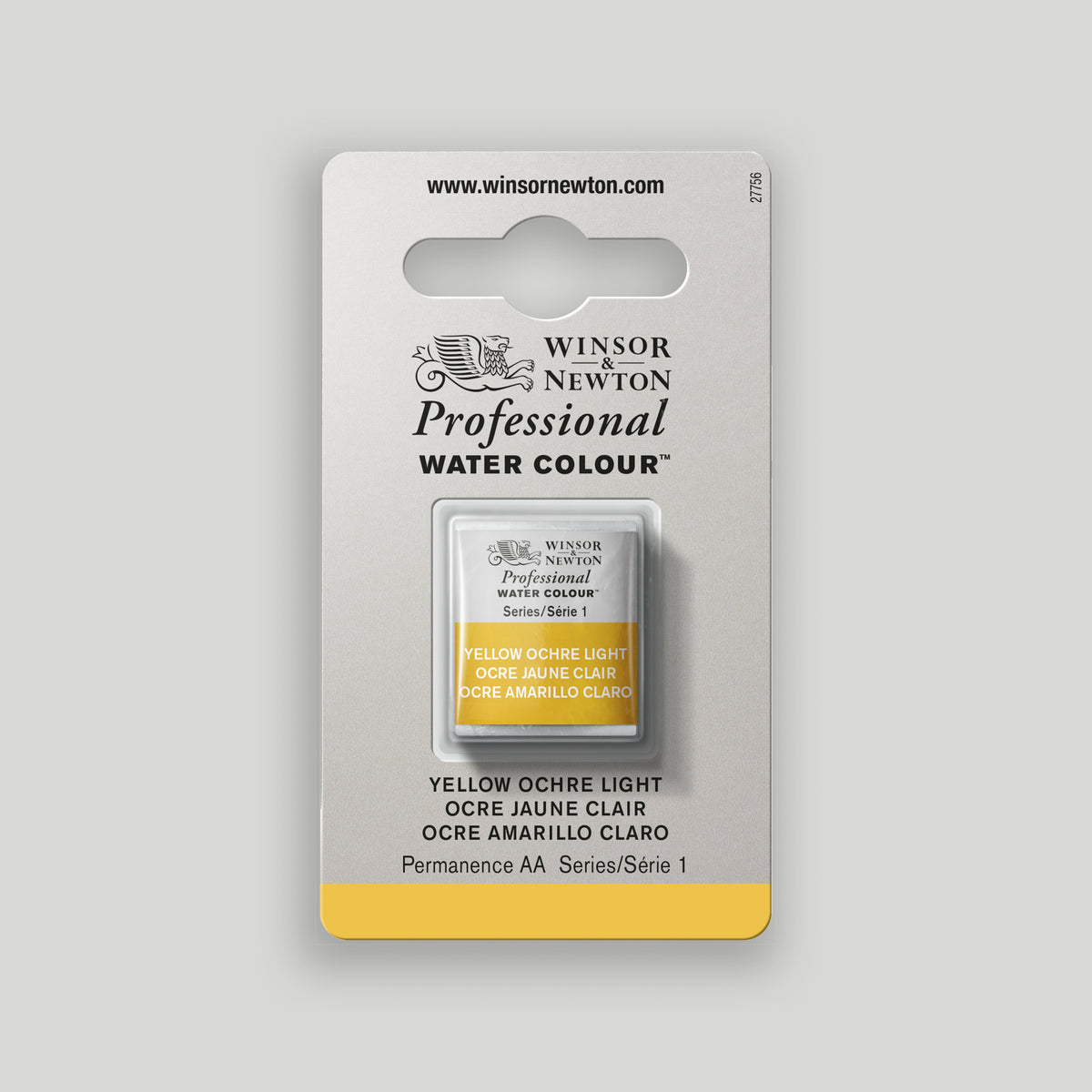 Winsor & Newton Professional Water Colour half pan Yellow Ochre Light 1