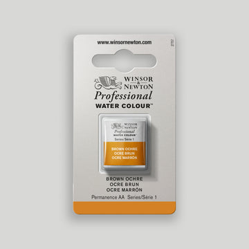 Winsor & Newton Professional Water Color half pan Brown Ocher 1