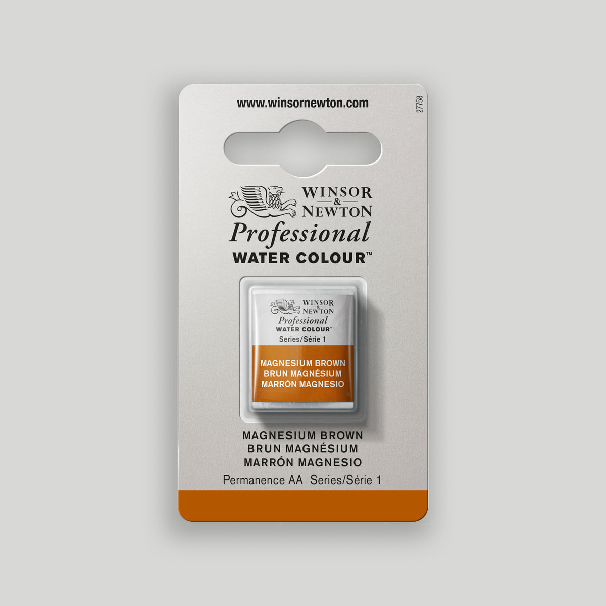 Winsor & Newton Professional Water Colour half pan Magnesium Brown 1