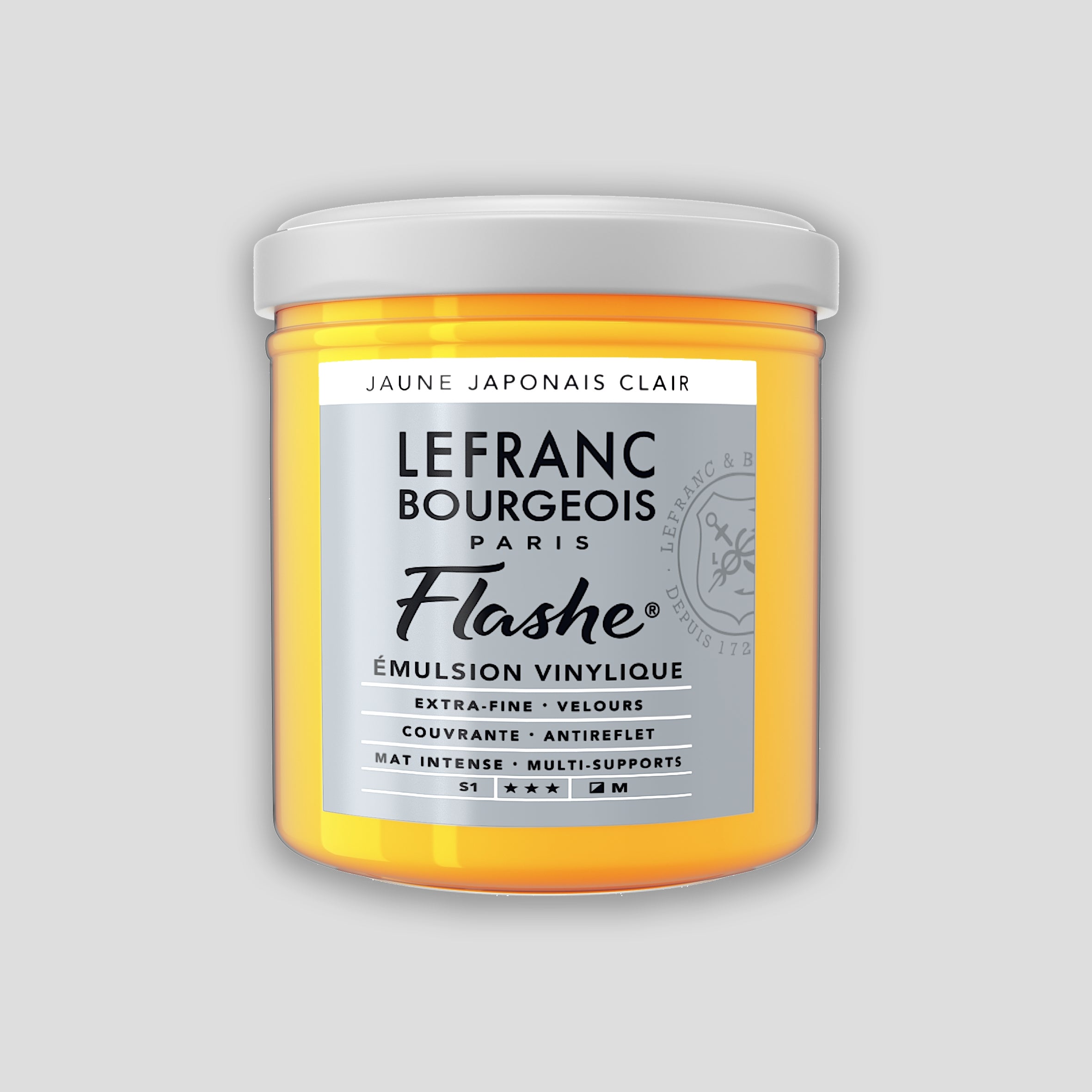 Lefranc Bourgeois Flashe Acrylfarbe, 125 ml, japanisches Gelblicht