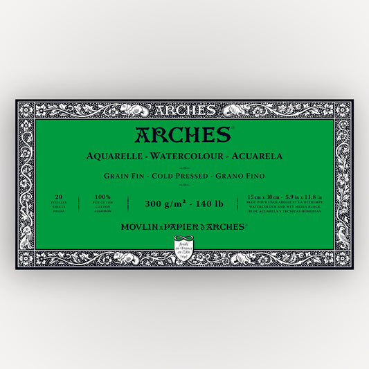 Bögen kaltgepresst, 300 g, 15 x 30 cm, 20 Blatt