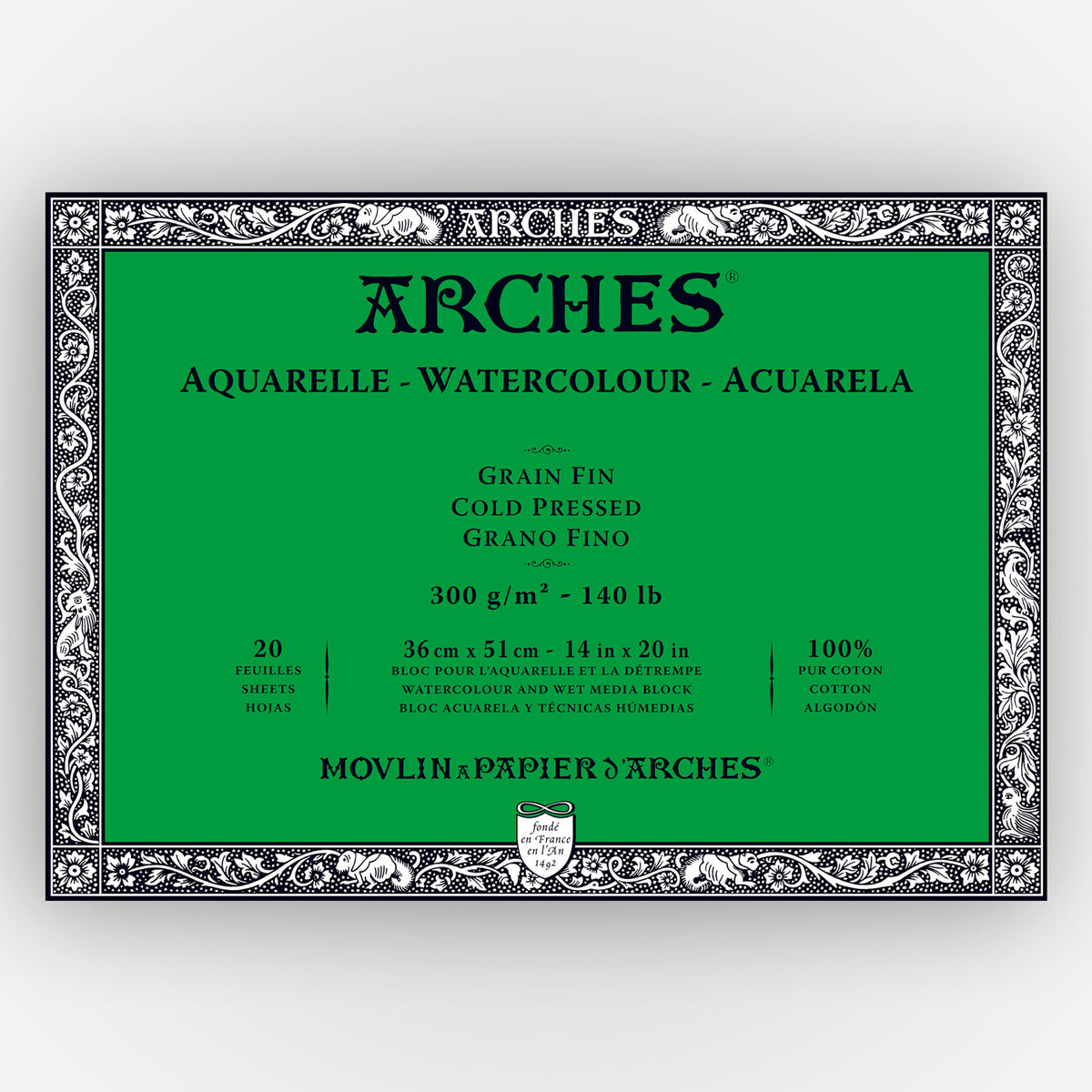Arches Cold Pressed 300g 36x51cm 20 sheets