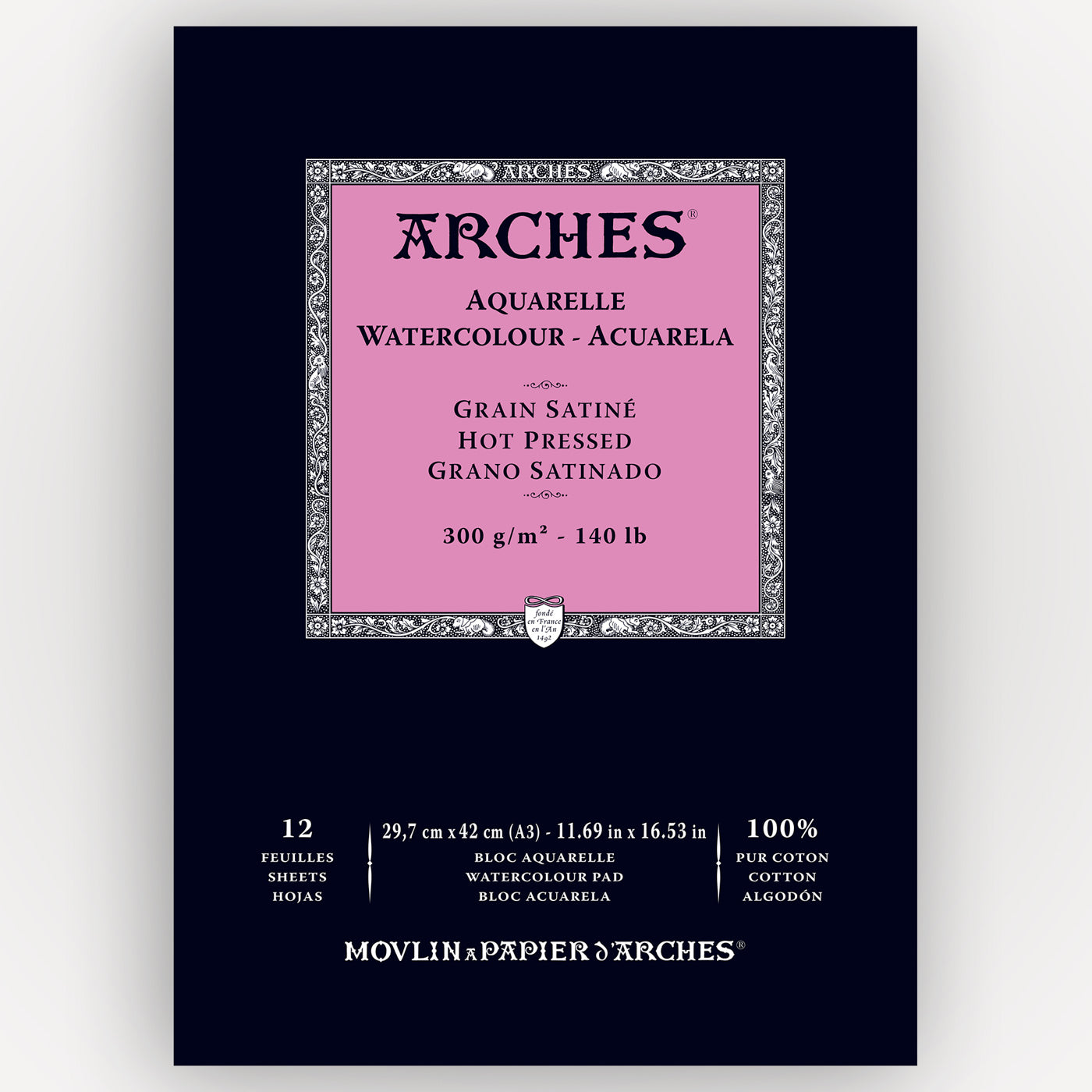 Arches Hot Pressed 29,7x42 300g 12 sheets