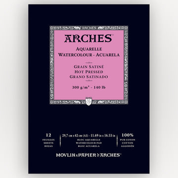 Arches Hot Pressed 29,7x42 300gms 12 sheets