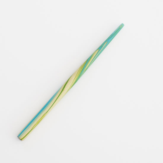 Marble penhouder groen blauw