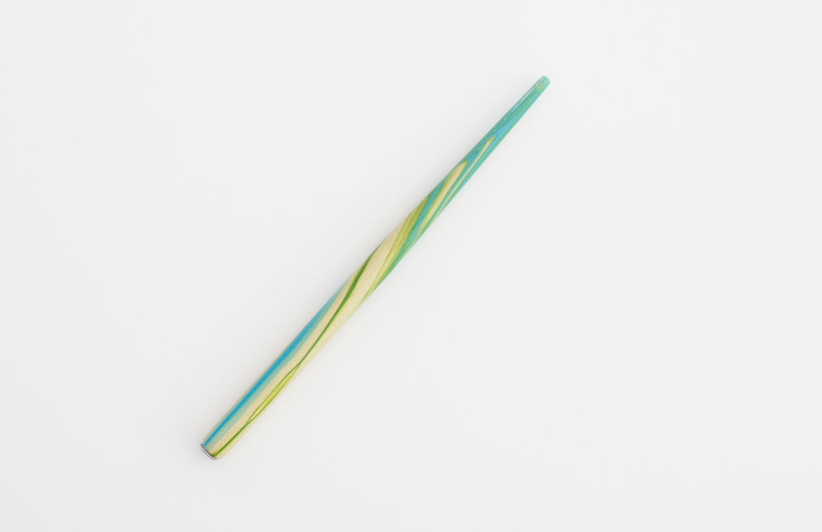 Marble penhouder groen blauw