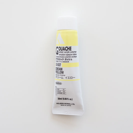 Holbein Acryla Gouache D037 A 'Cremegelb'
