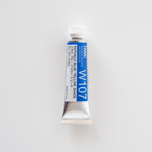 Holbein Artists' Watercolor 5ml W107 'Phthalo Blue Yellow Shade'