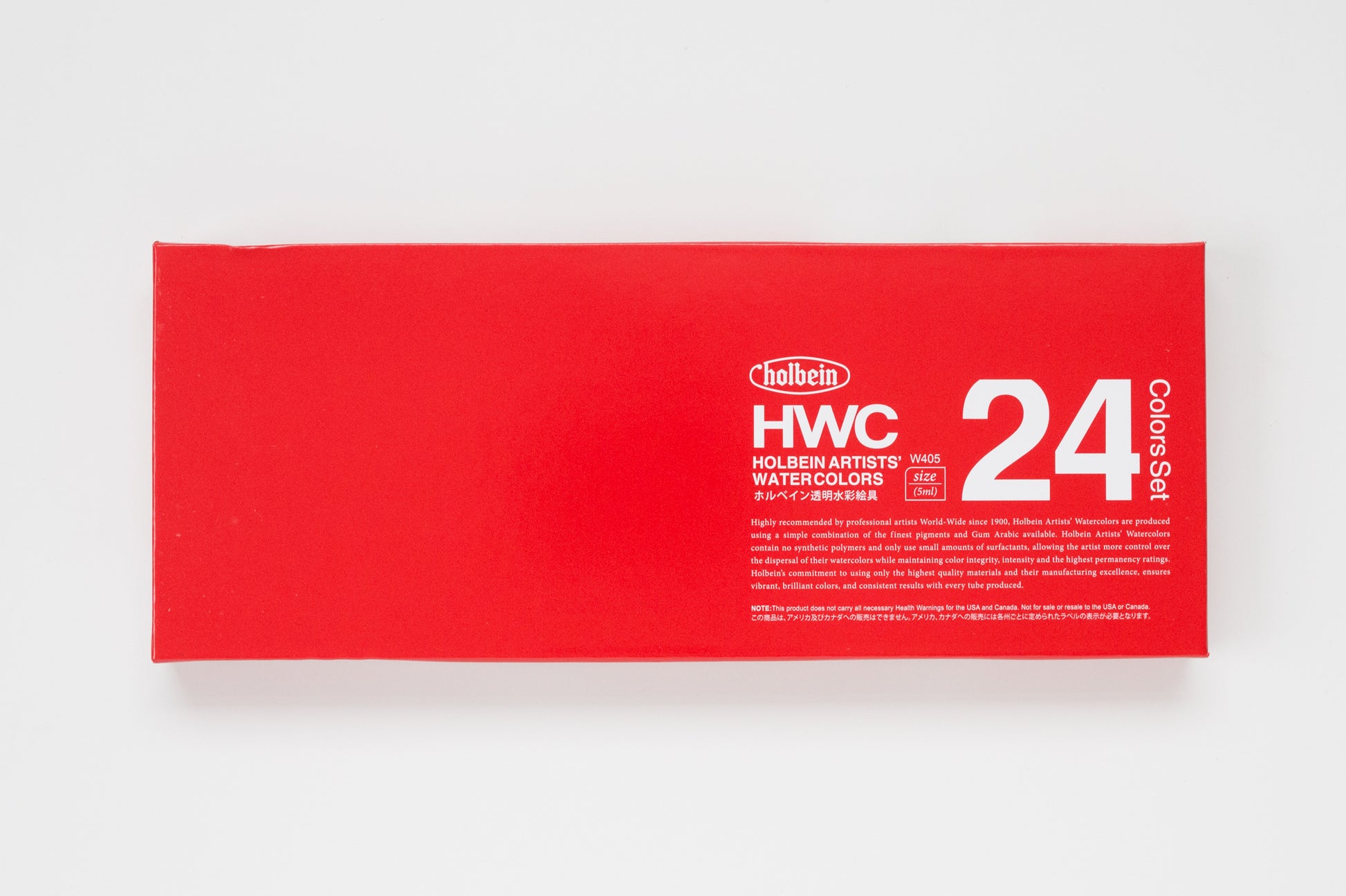 W405 'Set of 24 Colors in 5ml Tube' Holbein Water Color