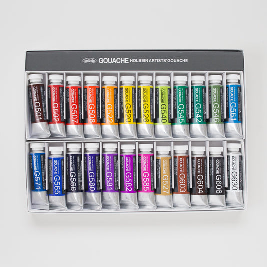 Holbein Artists' Gouache set 24 15ml