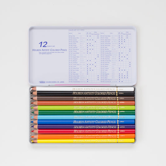 Holbein Kleurpotloden set 12 Basic Tone