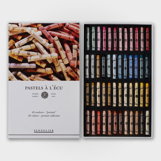 Sennelier weiche Pastellkreide 'A l'écu' Set 48 Porträt