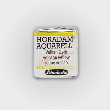 Schmincke Horadam Aquarelverf 911 Volcano Yellow half pan 3