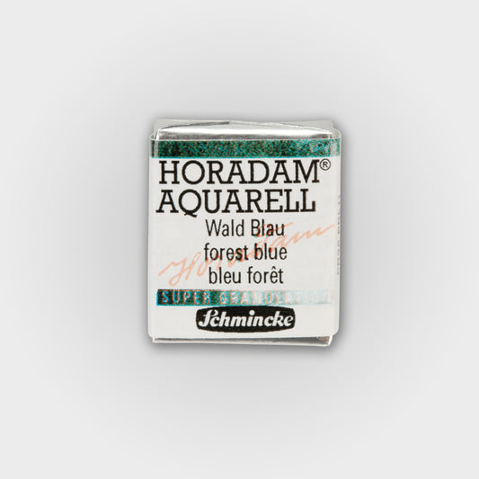 Schmincke Horadam Aquarelverf 943 Forest Blue half pan 3