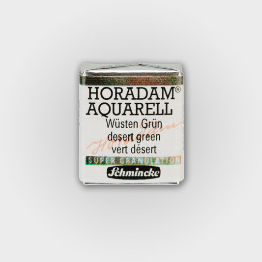 Schmincke Horadam Aquarelverf 924 Desert Green half pan 3