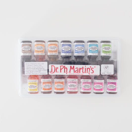 Strahlendes konzentriertes Aquarell-Set D