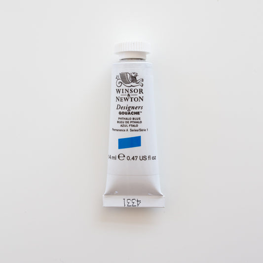 Winsor & Newton Designers Gouache 15ml Phthalo Blue 1