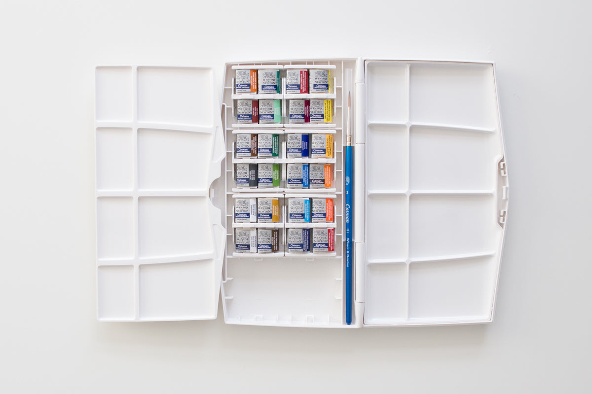 Winsor and Newton Cotman Aquarel palette 24 kleuren