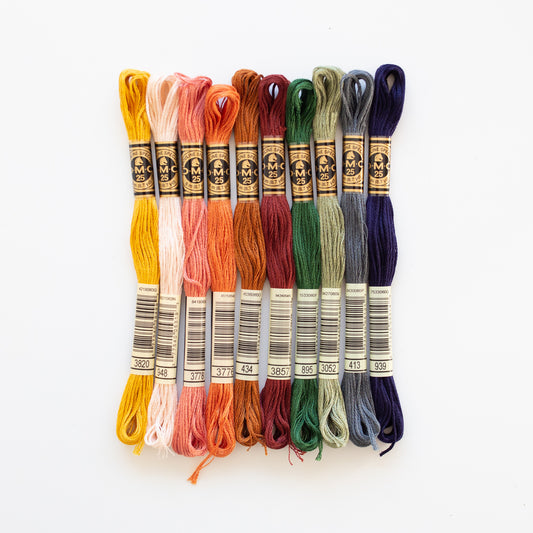 Set 'Warm tones' 10 DMC yarn (9+1 free)