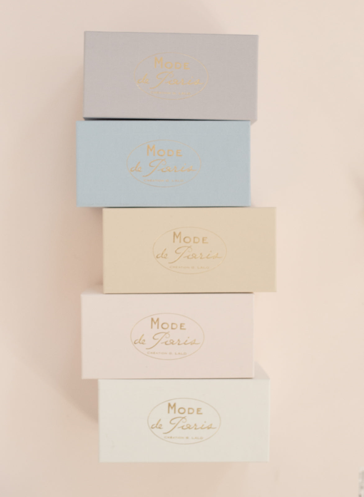 Mode de Paris 30 kaarten + envelop Champagne