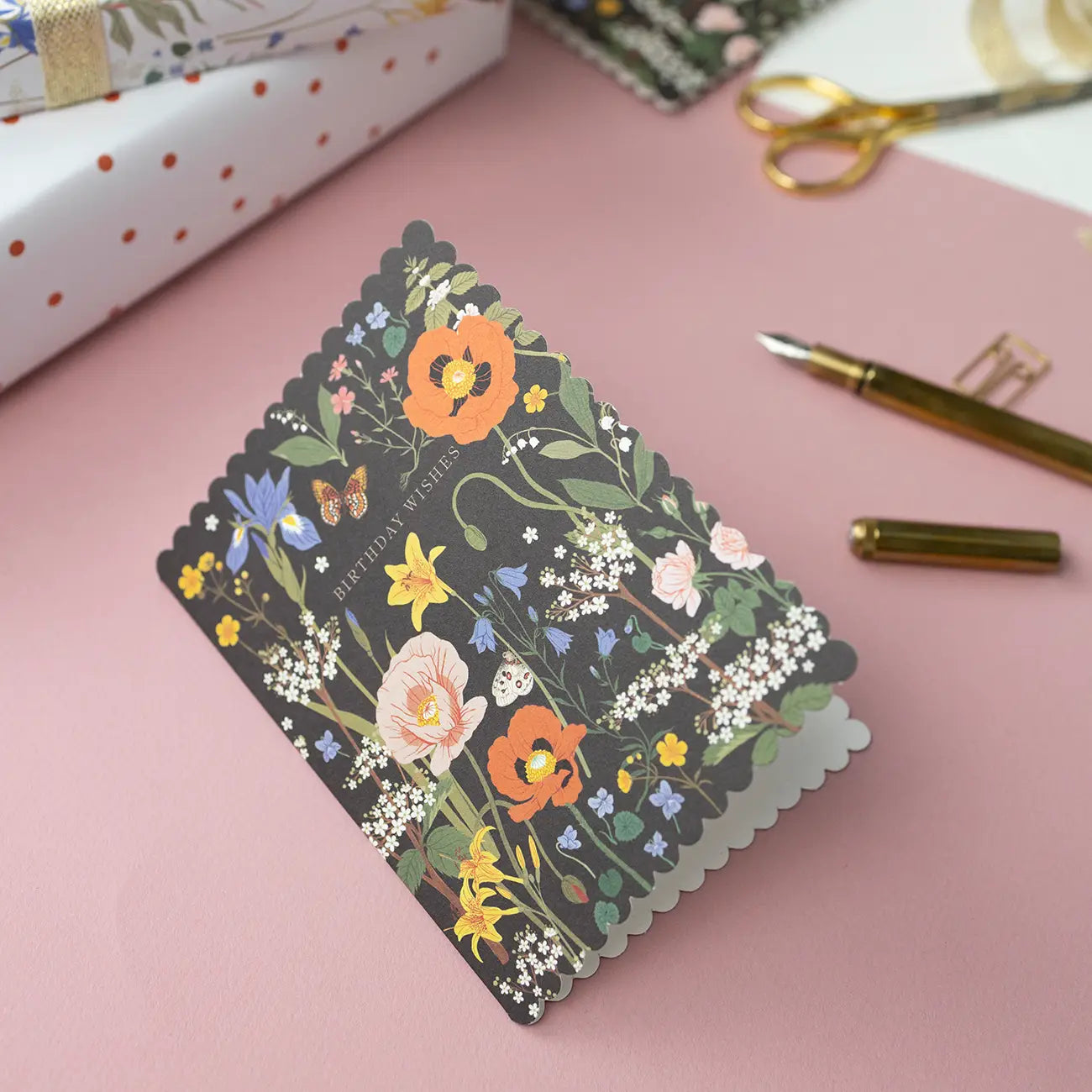 Birthday card 'Wild flowers' by Botanica Paper co.
