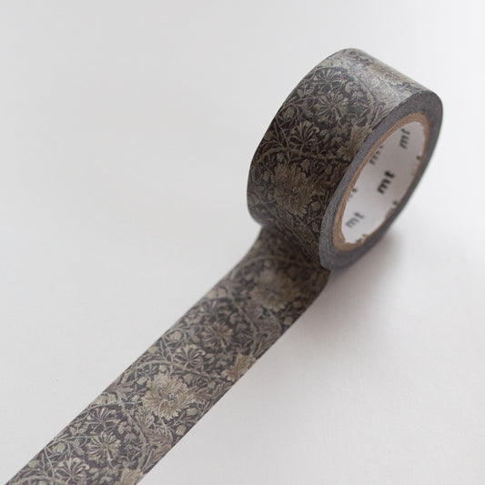 Mt Masking tape William Morris Pure Honeysuckle & Tullip Black