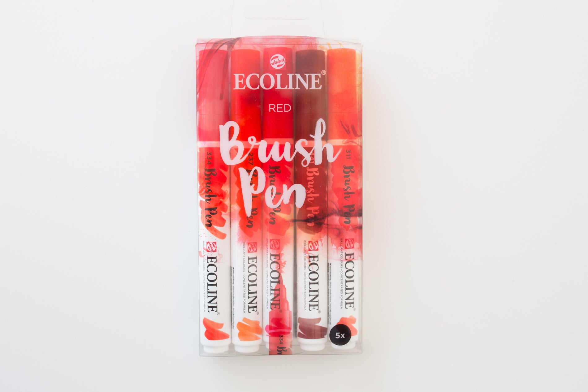Ecoline brushpen set Red