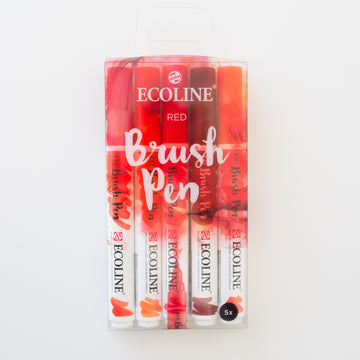 Ecoline brushpen set Red
