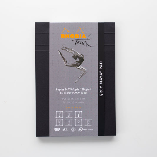 Rhodia Touch A5 Maya Pad Grey Cross'n'dot