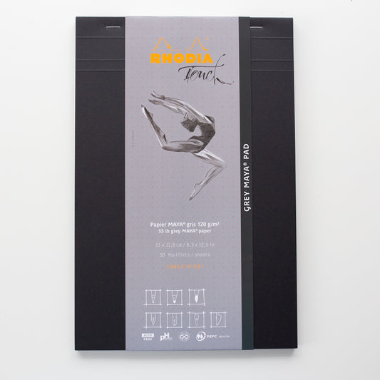 Rhodia Touch A4 Maya Pad Grey Cross'n'dot