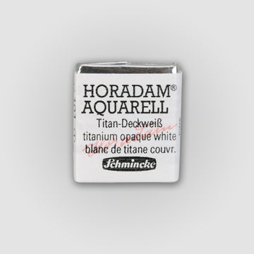 Schmincke Horadam Aquarelverf 101 Titanium Opaque White half pan 1