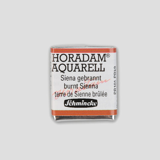Schmincke Horadam Aquarelverf 661 Burnt Sienna half pan 1