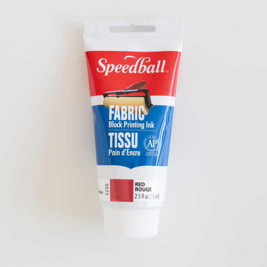 Speedball Fabric Block Printing ink 75ml Red