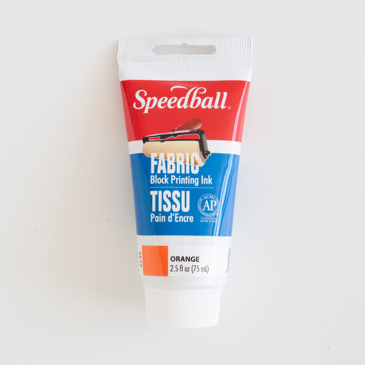 Speedball Fabric Block Printing ink 75ml Orange