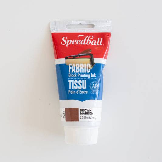 Speedball Fabric Block Printing ink 75ml Brown