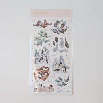 Stickii sticker sheet Cute Arctic