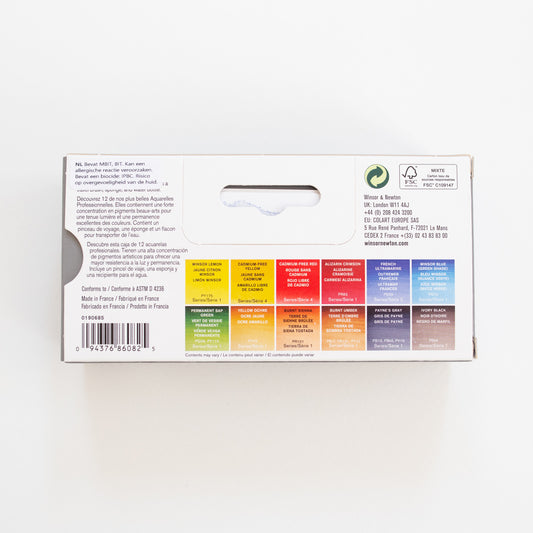 Winsor & Newton Professional Field Box 12 Colors